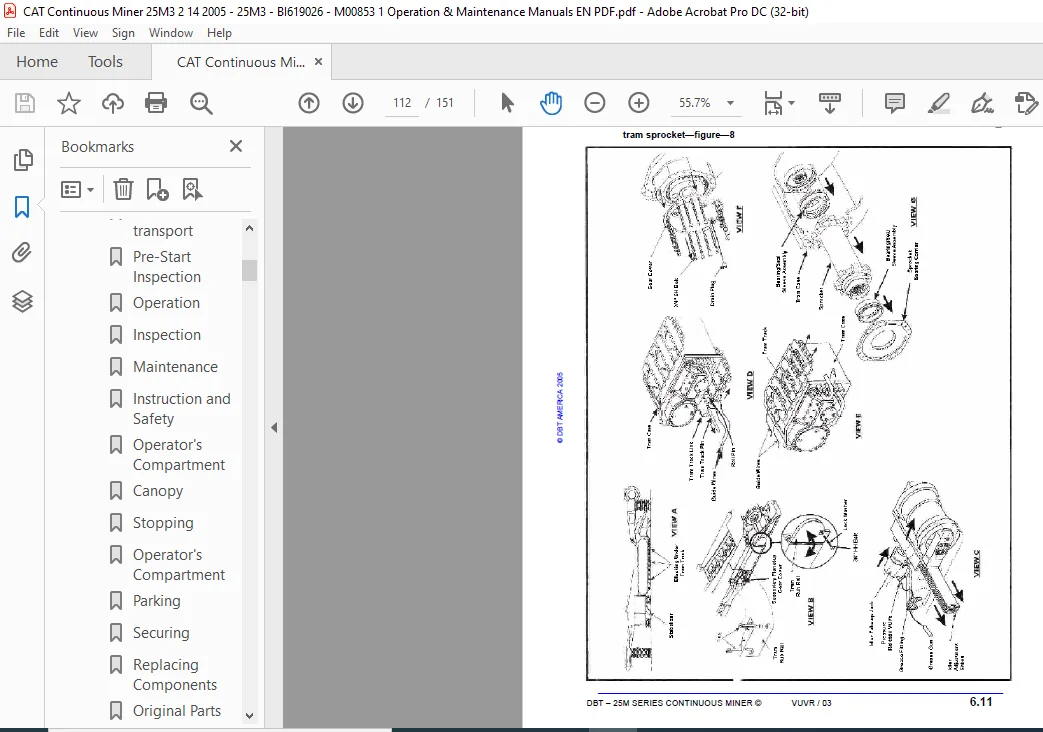 DBT 25M Series Operation Manual- CAT Continuous Miner 25M Series - PDF DOWNLOAD - Image 4