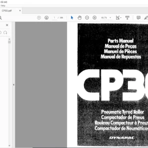 Dynapac CP30 Pneumatic Tyred Roller Parts Manual - PDF DOWNLOAD