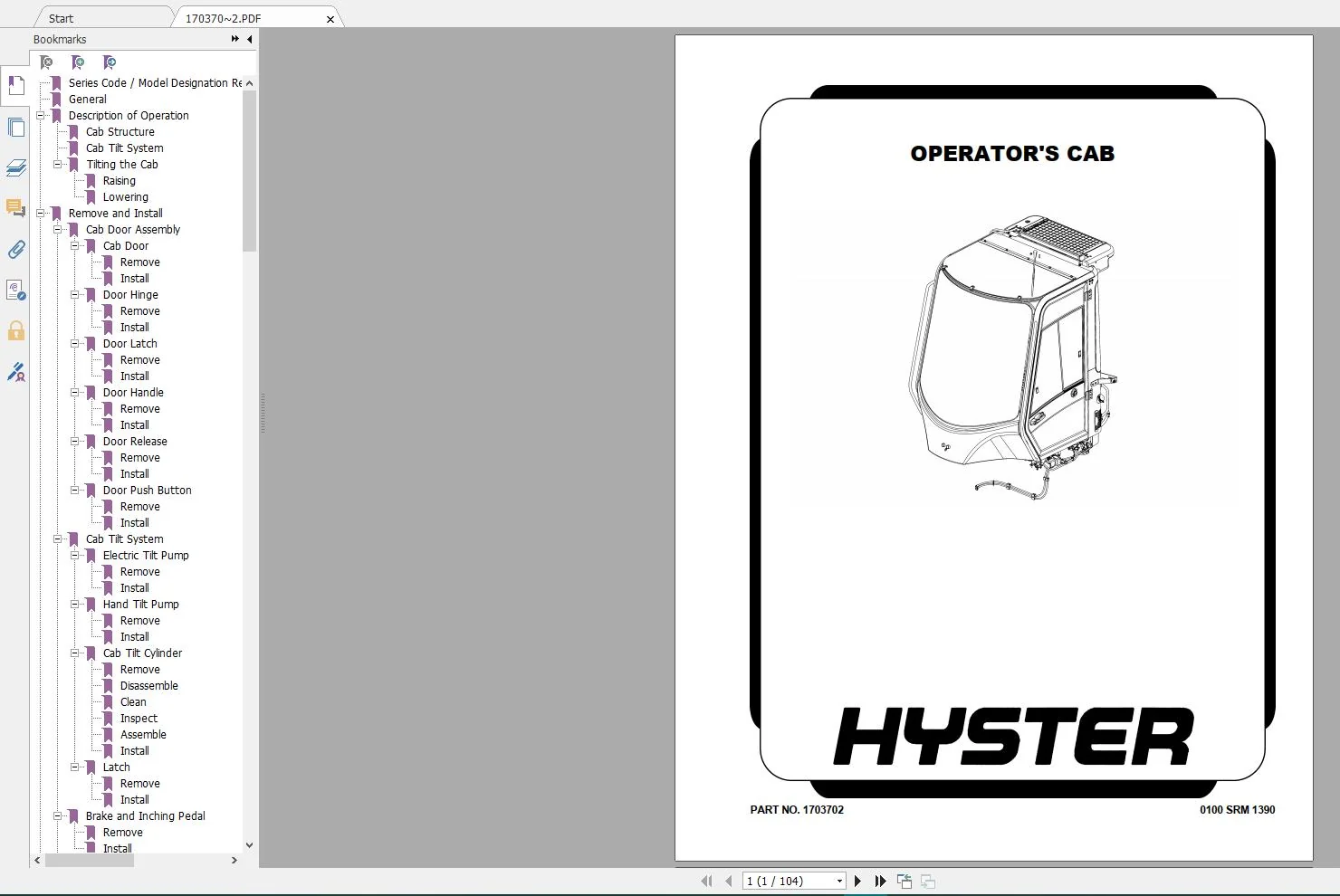 Hyster Forklift Claas 1-5 Serivce Repair Manuals Full PDF - Complete Set - Image 6