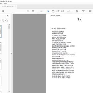 Iseki SF303 /SF333 Parts Manual - PDF DOWNLOAD