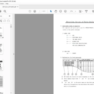 Iseki SFH220/SFH240 Parts Manual - PDF DOWNLOAD