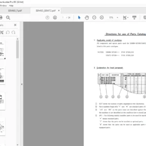 Iseki SSM60/SSM72 Parts Catalogue Manual - PDF DOWNLOAD
