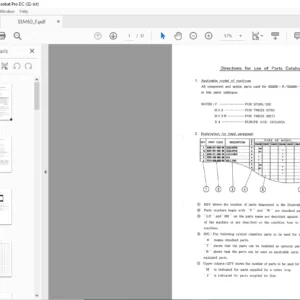 Iseki SSM60_F Parts Catalogue Manual  - PDF DOWNLOAD