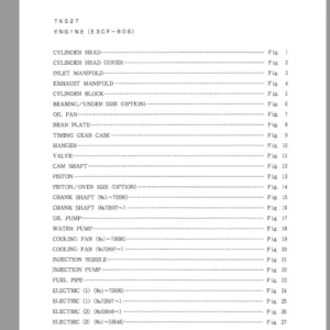 Iseki TK527 TK532 TK538 Parts Manual - PDF  DOWNLOAD