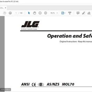 JLG 400S 460SJ PVC 2007 Operation & Safety Manual (31217136) - PDF DOWNLOAD