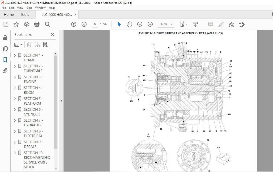 JLG 400S HC3 460SJ HC3 Parts Manual (31215870) - PDF DOWNLOAD - Image 3