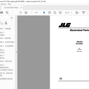 JLG EC520AJ Parts Manual (31217108) - PDF DOWNLOAD (ENGLISH)