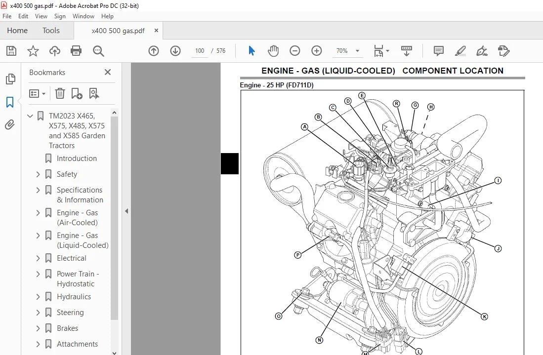 John Deere X465 X475 X485 X575 & X585 TM2023 Garden Tractors Service Manual - PDF DOWNLOAD - Image 5