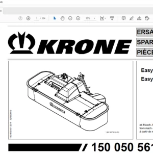 KRONE EasyCut F 280 F 320 SPARE PARTS MANUAL - PDF DOWNLOAD
