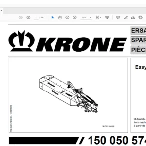 KRONE EasyCut R 360 SPARE PARTS MANUAL - PDF DOWNLOAD