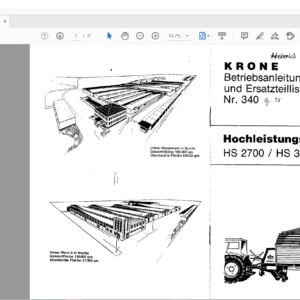 KRONEHS 2700 /  HS 3500 Betriebsanleitung und Ersatzteilliste - PDF DOWNLOAD