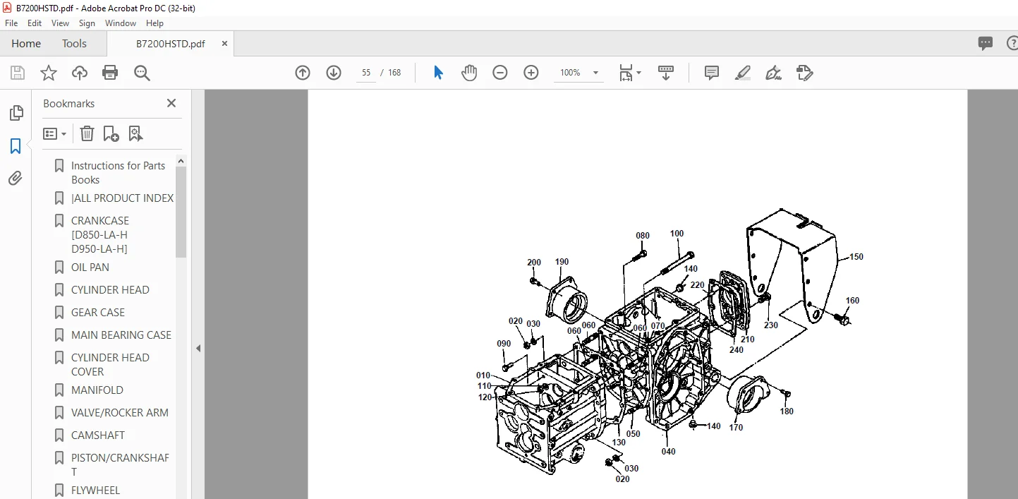 KUBOTA B7200H STD Parts Manual - PDF DOWNLOAD - Image 3