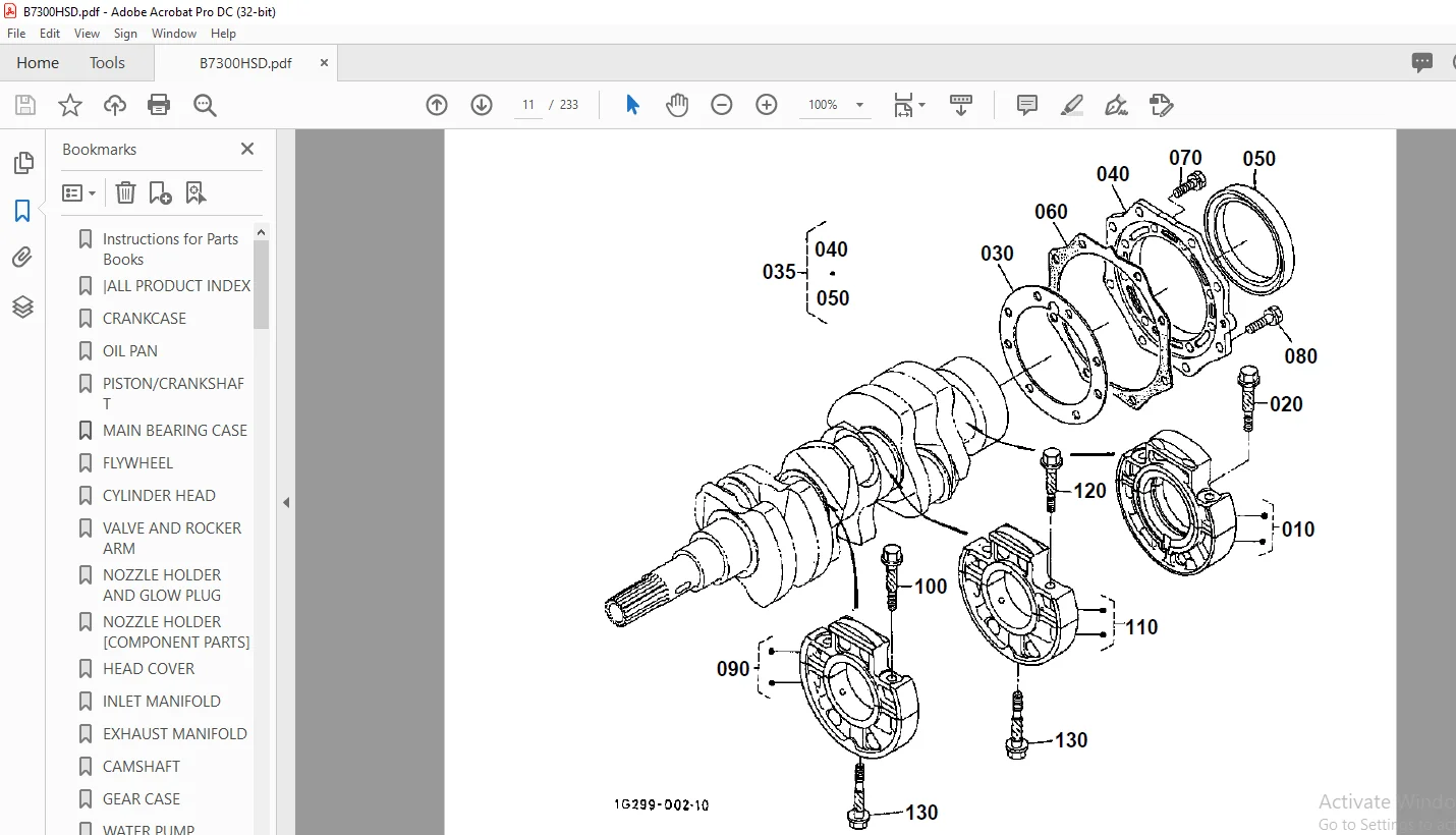 KUBOTA B7300HSD Parts Manual - PDF DOWNLOAD - Image 2