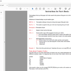 KUBOTA BX2537 Sweeper Parts Manual  - PDF DOWNLOAD