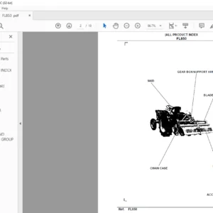 KUBOTA FL850 Sweeper Parts Manual - PDF DOWNLOAD