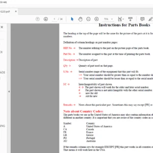 KUBOTA RC54-G20 Parts Manual - PDF DOWNLOAD