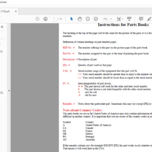 KUBOTA RC72-27B Parts Manual  - PDF DOWNLOAD