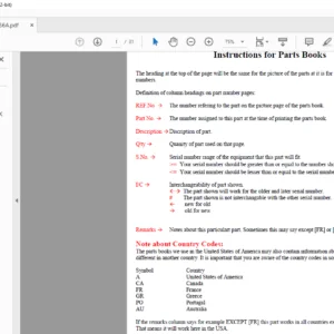 KUBOTA RC72-36A  Parts Manual - PDF DOWNLOAD