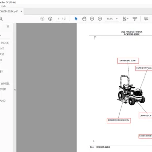 KUBOTA RCK60B-22BX Parts Manual - PDF DOWNLOAD