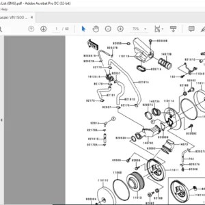 Kawasaki VN1500 D1 Classic Parts List Manual - PDF DOWNLOAD
