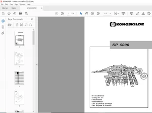 Kongskilde SP 5000 Spare parts list Manual - PDF DOWNLOAD