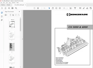 Kongskilde CH 3000 & 4000 Spare parts list Manual - PDF DOWNLOAD