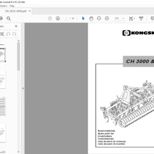 Kongskilde CH 3000 & 4000 Spare parts list Manual - PDF DOWNLOAD