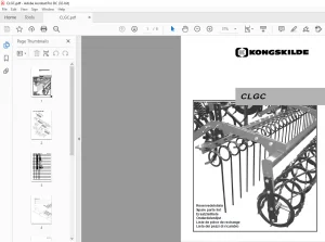 Kongskilde CLGC Spare parts list Manual - PDF DOWNLOAD