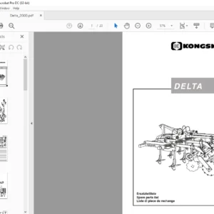 Kongskilde DELTA 2000 Spare parts list Manual - PDF DOWNLOAD