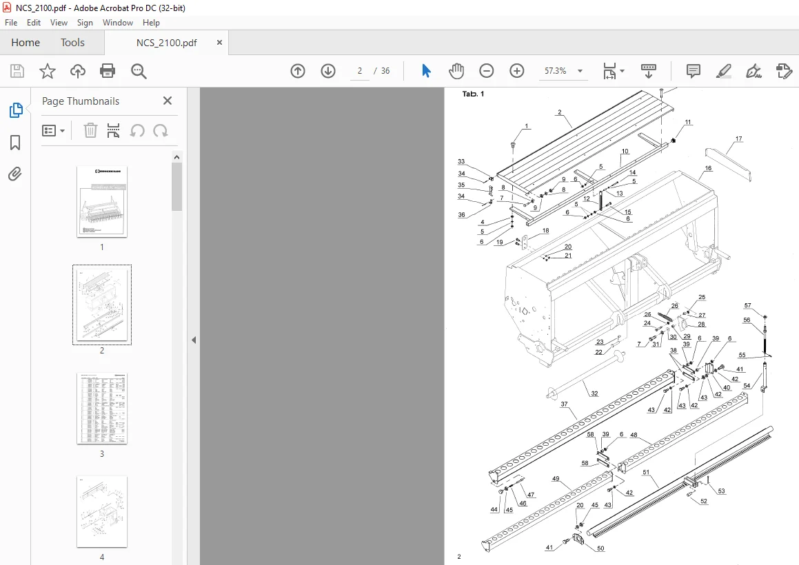 Kongskilde NCS 2100 Spare Parts List Manual - PDF DOWNLOAD - Image 3