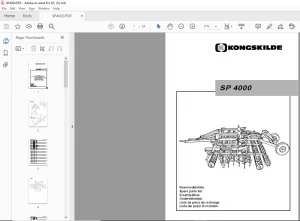 Kongskilde SP 4000 Spare parts list Manual - PDF DOWNLOAD