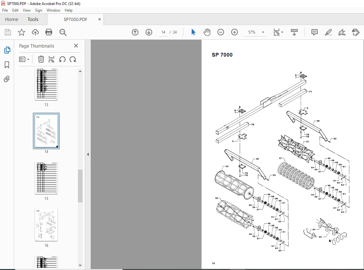 Kongskilde SP 7000 Spare parts list Manual - PDF DOWNLOAD - Image 3