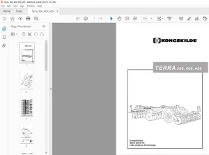 Kongskilde TERRA 300, 400, 450 Spare parts list Manual - PDF DOWNLOAD