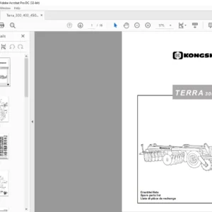Kongskilde TERRA 300, 400, 450 Spare parts list Manual - PDF DOWNLOAD