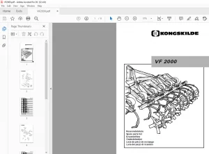 Kongskilde VF 2000 Spare parts list Manual - PDF DOWNLOAD