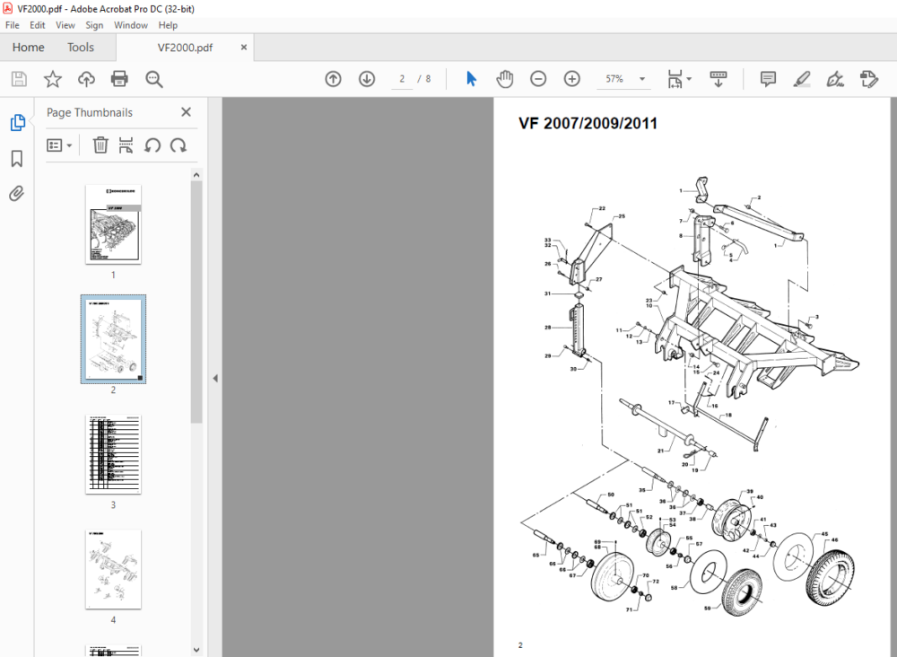 Kongskilde VF 2000 Spare parts list Manual - PDF DOWNLOAD ...