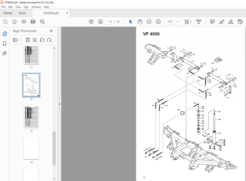 Kongskilde VF 4000 P Spare parts list Manual - PDF DOWNLOAD ...