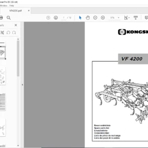Kongskilde VF 4200 Spare parts list Manual - PDF DOWNLOAD