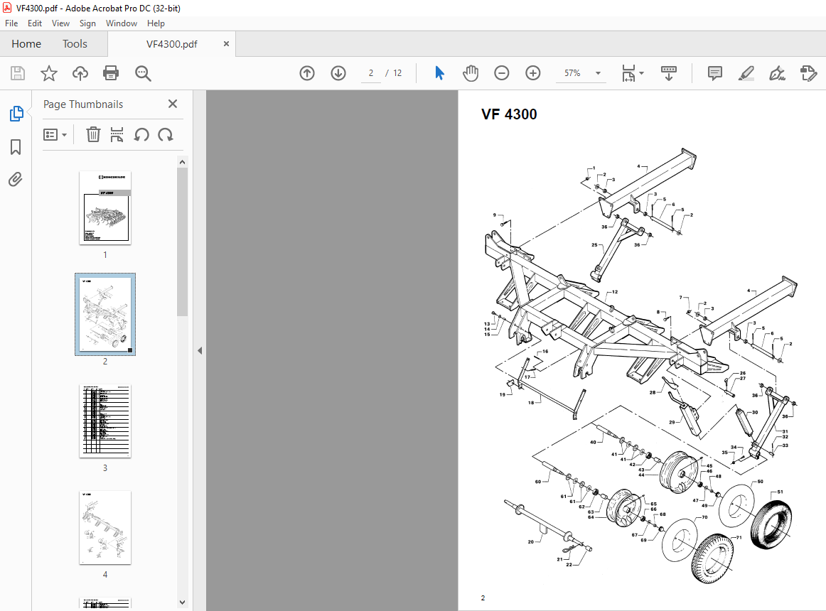 Kongskilde VF 4300 Spare parts list Manual - PDF DOWNLOAD ...