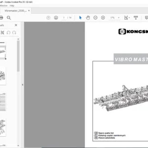 Kongskilde VIBRO MASTER 2500 Spare parts list Manual - PDF DOWNLOAD