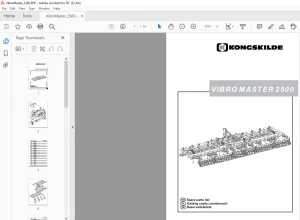 Kongskilde Vibro Master 2500 Parts Manual PDF Download