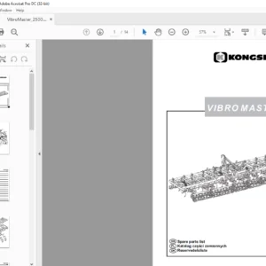 Kongskilde VIBRO MASTER 2500 Spare parts list Manual - PDF DOWNLOAD