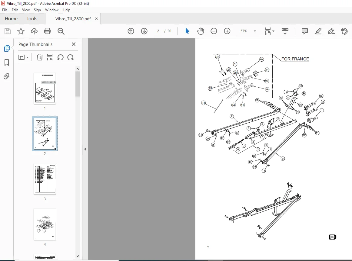 Kongskilde VIBRO-TILL 2800 Spare parts list Manual - PDF DOWNLOAD - Image 3