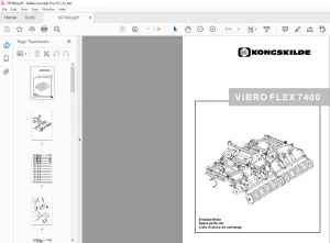 Kongskilde Vibro Flex 7400 Spare parts list Manual - PDF DOWNLOAD