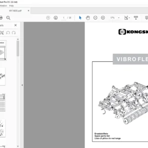 Kongskilde Vibro Flex 7400 Spare parts list Manual - PDF DOWNLOAD