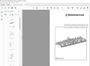 Kongskilde Vibro Master 2500 Spare parts list Manual - PDF DOWNLOAD