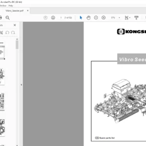 Kongskilde Vibro Seeder Spare Parts List Manual - PDF DOWNLOAD