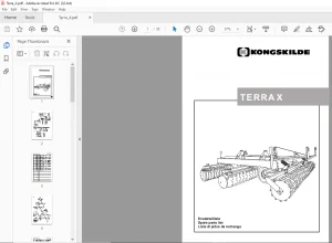 Kongskilde terrax Spare parts list Manual - PDF DOWNLOAD