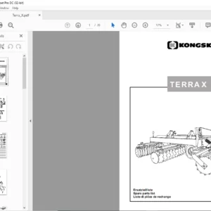 Kongskilde terrax Spare parts list Manual - PDF DOWNLOAD