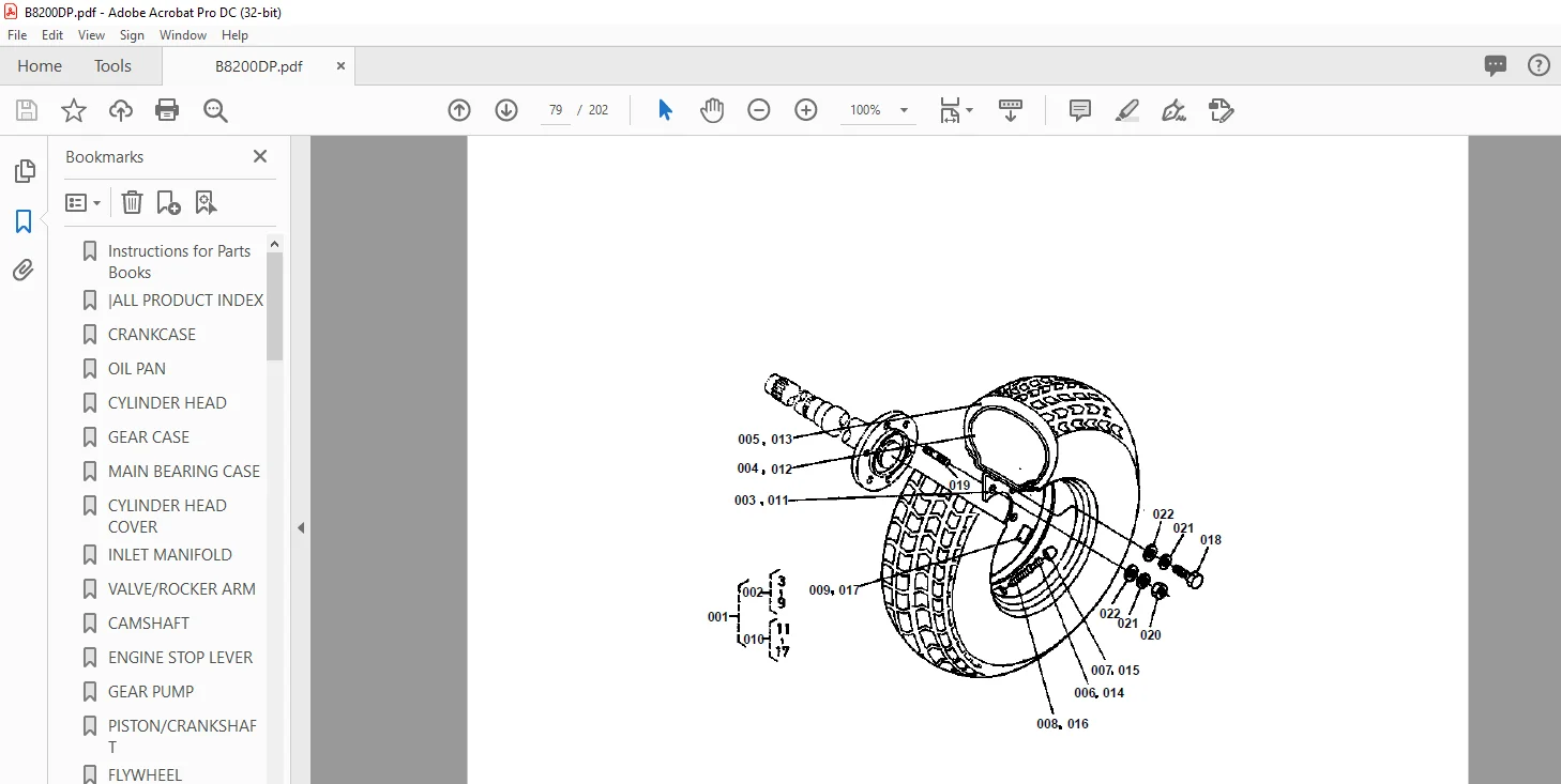 Kubota B8200DP PARTS MANUAL - PDF DOWNLOAD - Image 3
